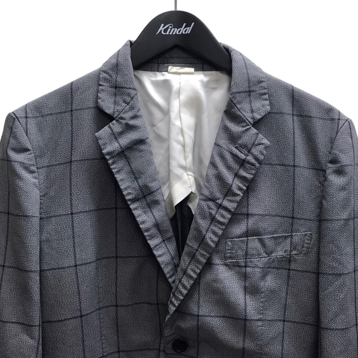 COMME des GARCONS HOMME DEUX チェックテーラードジャケット 古着・中古-3枚目のアイテム画像
