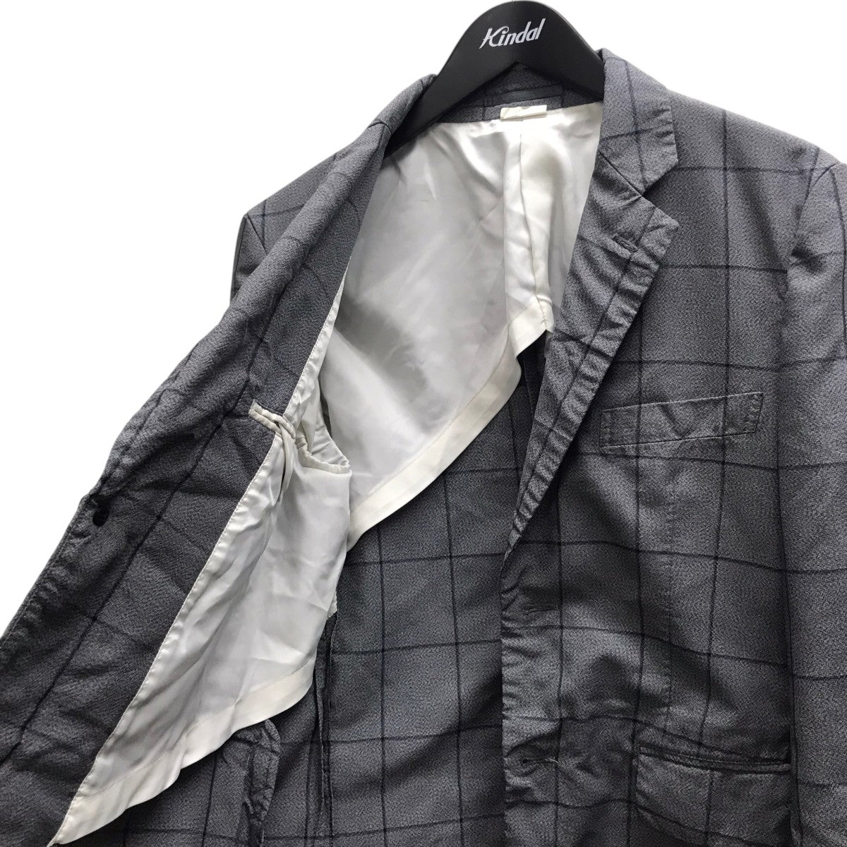 COMME des GARCONS HOMME DEUX チェックテーラードジャケット 古着・中古-5枚目のアイテム画像