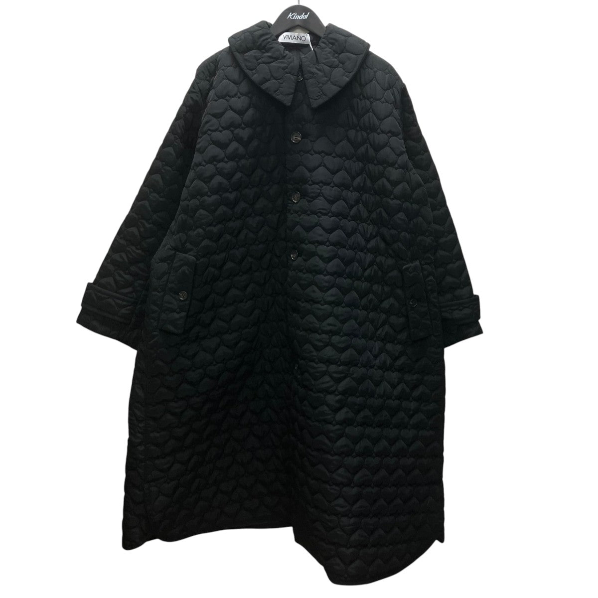 VIVIANO ハートロゴステンカラーコート 古着・中古-1枚目のアイテム画像
