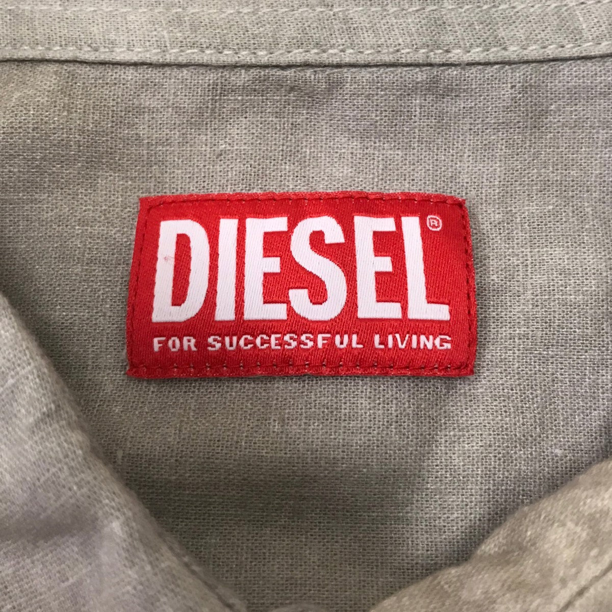 DIESEL S-LEIE-SHORT襟ロゴ半袖シャツ 古着・中古-5枚目のアイテム画像