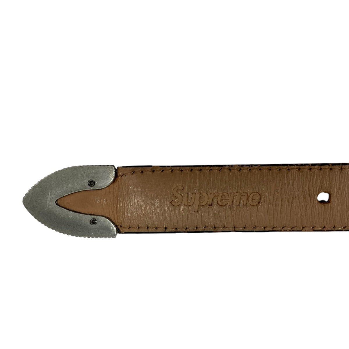 Supreme Patchwork Ranger Beltレザーベルト 古着・中古-4枚目のアイテム画像