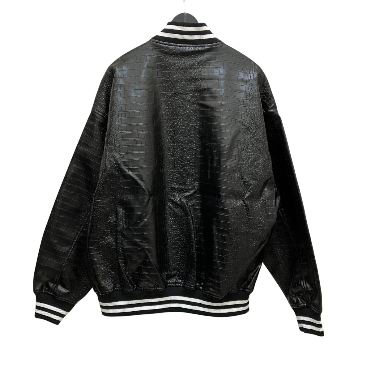 【PYTHON ECO LEATHER VARSITY JACKET】フェイクレザージャケットFAM-42306