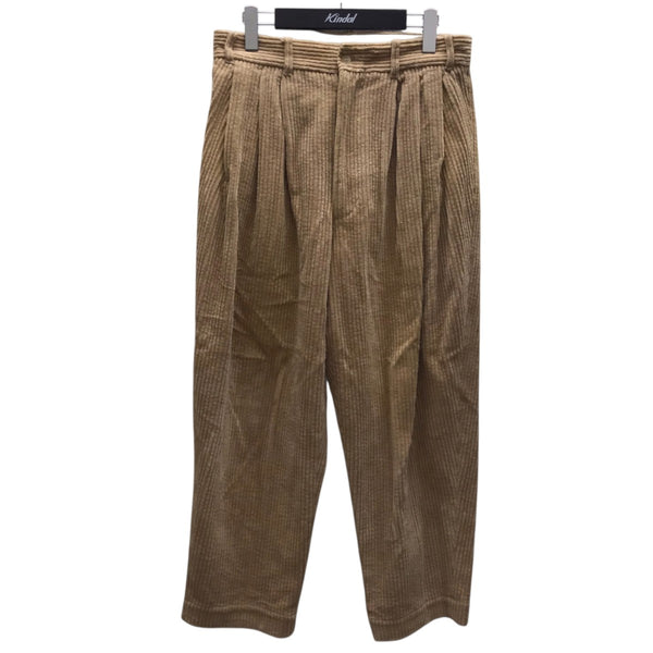 【HED MAYNER】　ヘドメイナー コーディロイタックパンツ　44 Hed Mayner(ヘドメイナー) 2タックコーデュロィパンツ ベージュ サイズ