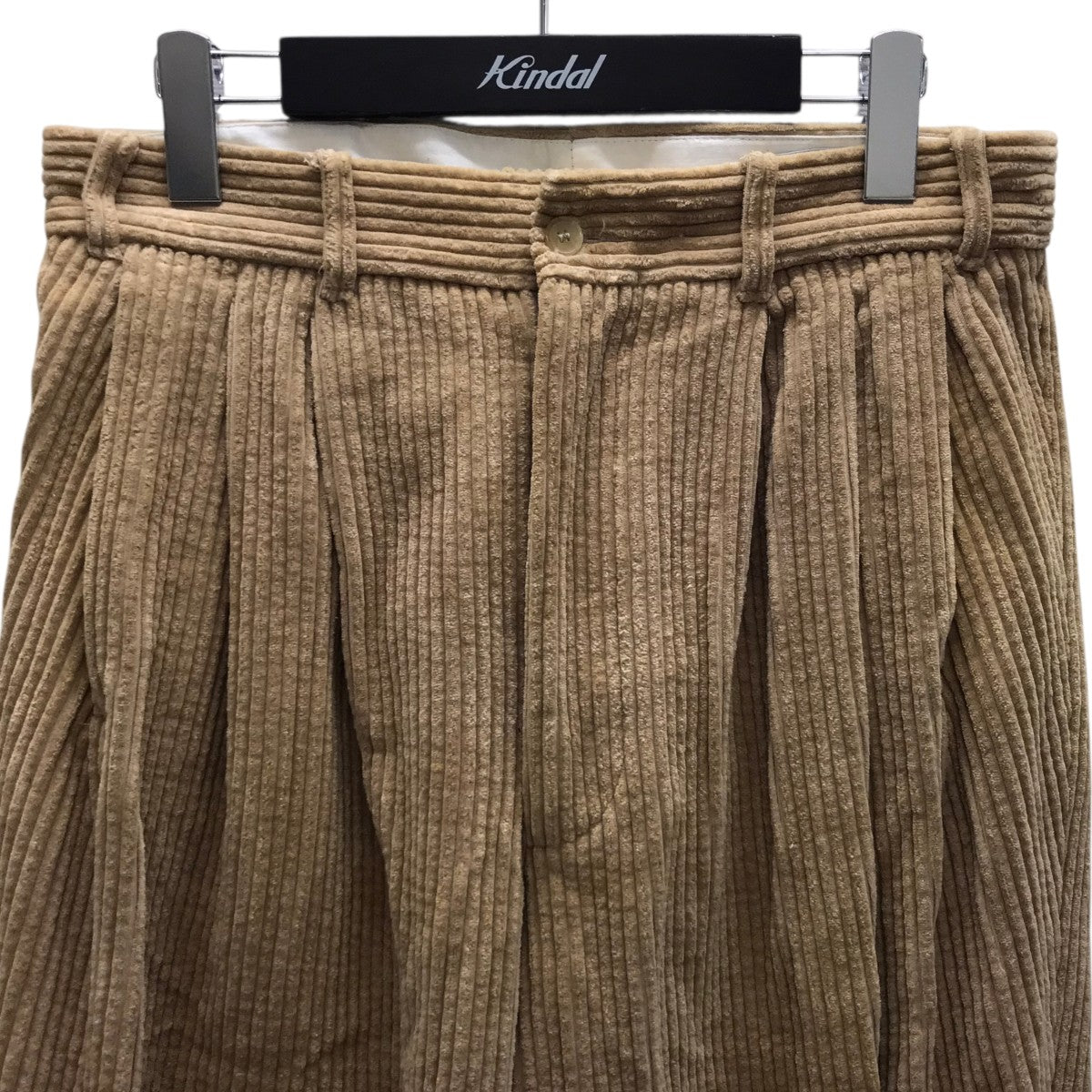 Hed Mayner(ヘドメイナー) 2タックコーデュロィパンツ ベージュ サイズ Hed Mayner(ヘドメイナー) 2タックコーデュロィパンツ ベージュ サイズ