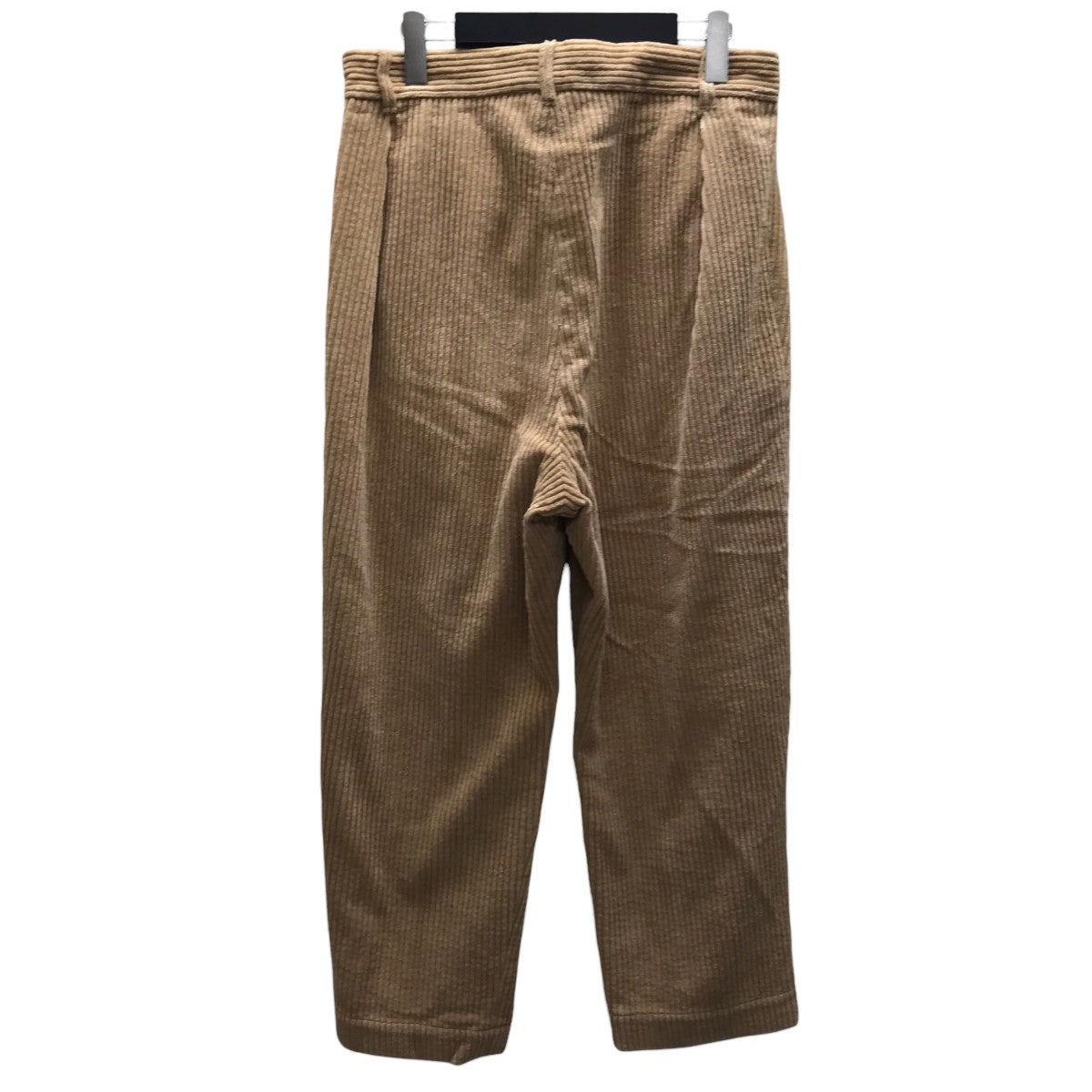 【未使用】HED MAYNER タックワイドパンツ Hed Mayner(ヘドメイナー) 2タックコーデュロィパンツ ベージュ サイズ