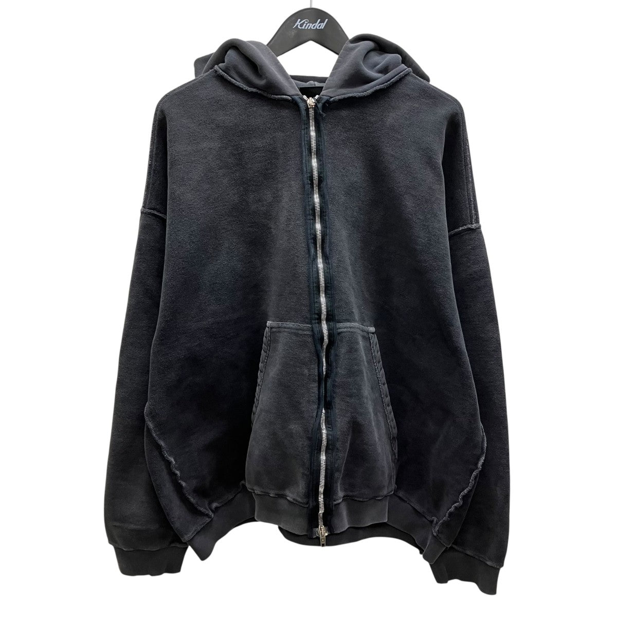 BALENCIAGA 24AWInside Out Zip-Up Hoody インサイドアウト ジップパーカー 古着・中古-1枚目のアイテム画像