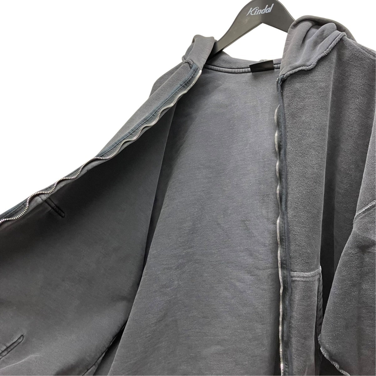 BALENCIAGA 24AWInside Out Zip-Up Hoody インサイドアウト ジップパーカー 古着・中古-6枚目のアイテム画像