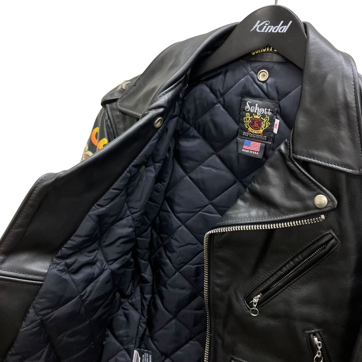 Schott レザージャケット 古着・中古-5枚目のアイテム画像