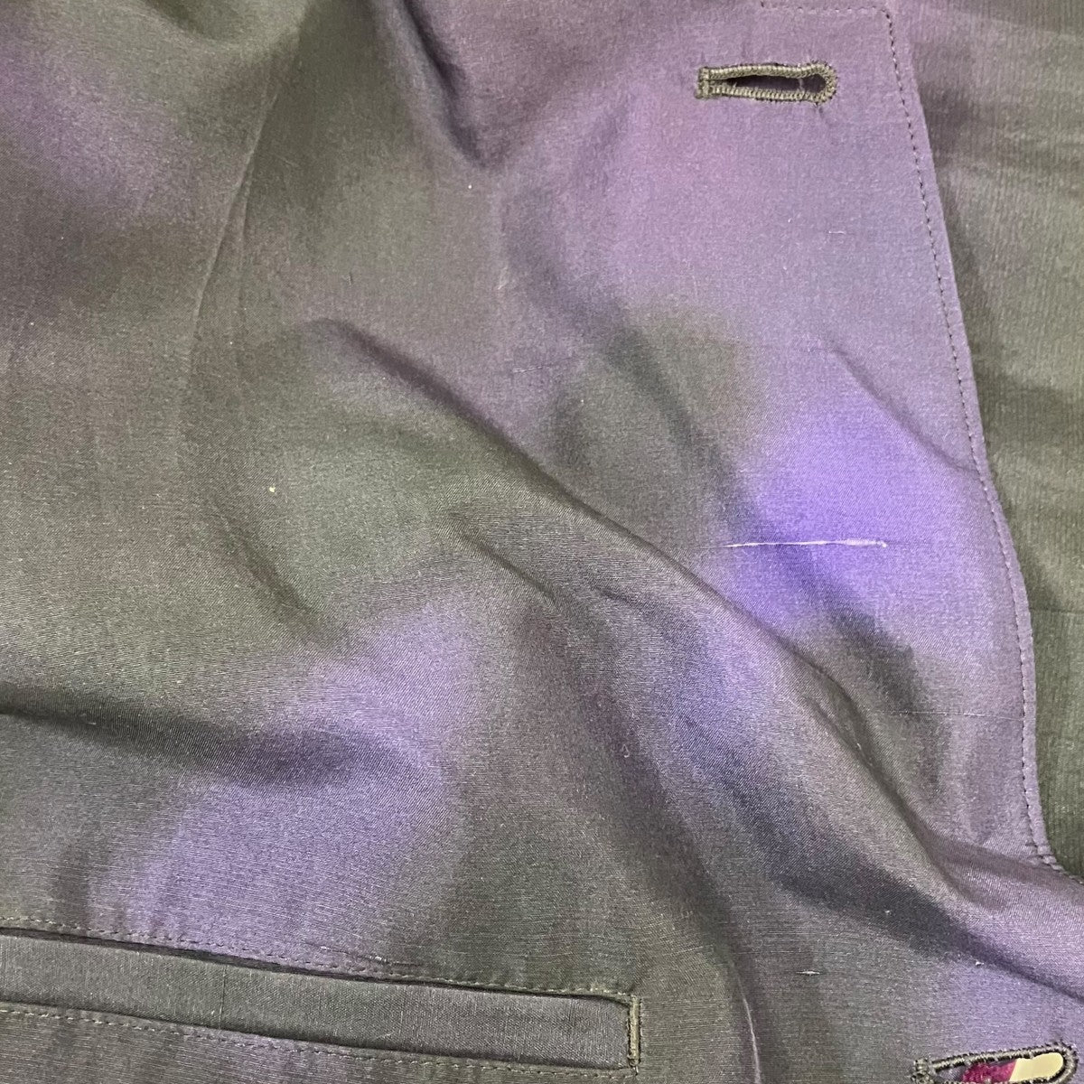 Yohji Yamamoto pour homme 17SS 傑作残して早く死ぬヤツまじむかつく ／バックプリントシルクコート 古着・中古-7枚目のアイテム画像