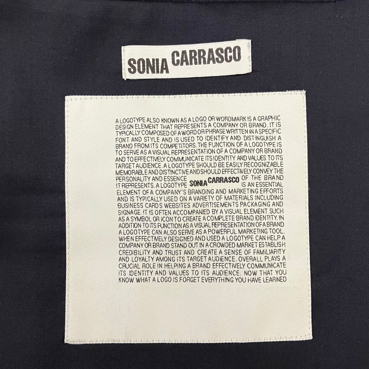 SONIA CARRASCO ステッチオーバーサイズジャケット 古着・中古-6枚目のアイテム画像