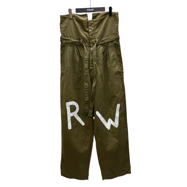 LOEWE(ロエベ) LW ペイントパンツ H2262330PA グリーン サイズ 46