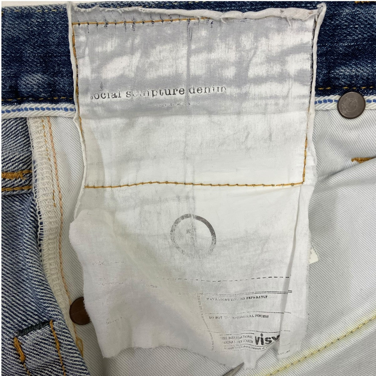 VISVIM SOCIAL SCULPTURE DRY DENIM デニムパンツ 古着・中古-7枚目のアイテム画像