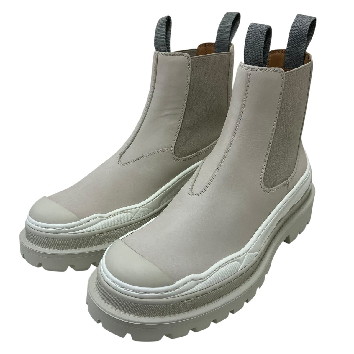 Christian Dior×SACAI レイヤードラバーソール ヌバックレザー チェルシーブーツ 古着・中古-1枚目のアイテム画像