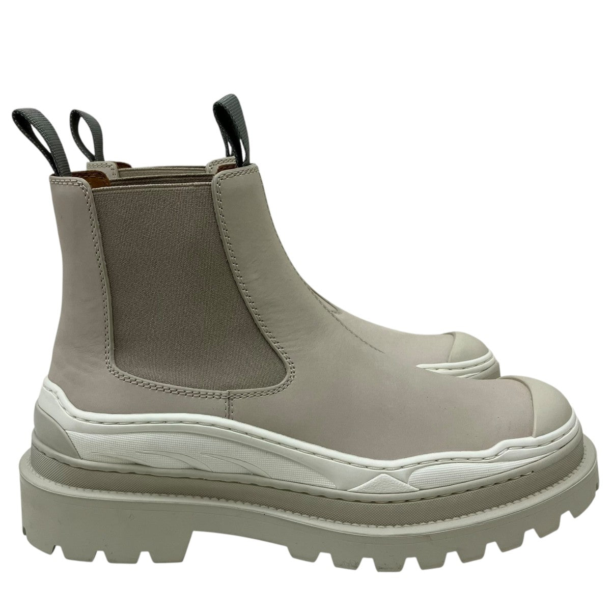 Christian Dior×SACAI レイヤードラバーソール ヌバックレザー チェルシーブーツ 古着・中古-4枚目のアイテム画像