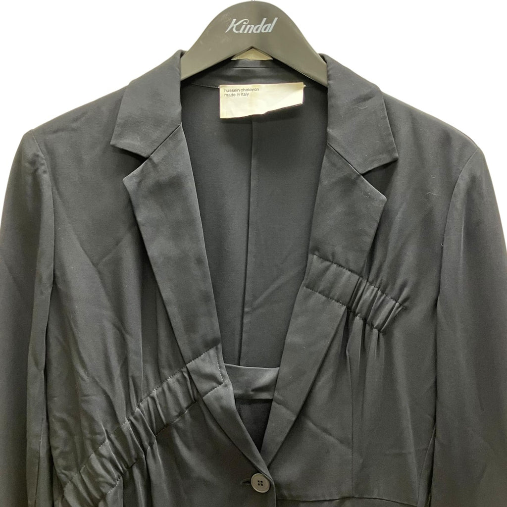 Hussein Chalayan テーラードジャケット YDF002A ブラック サイズ 40 