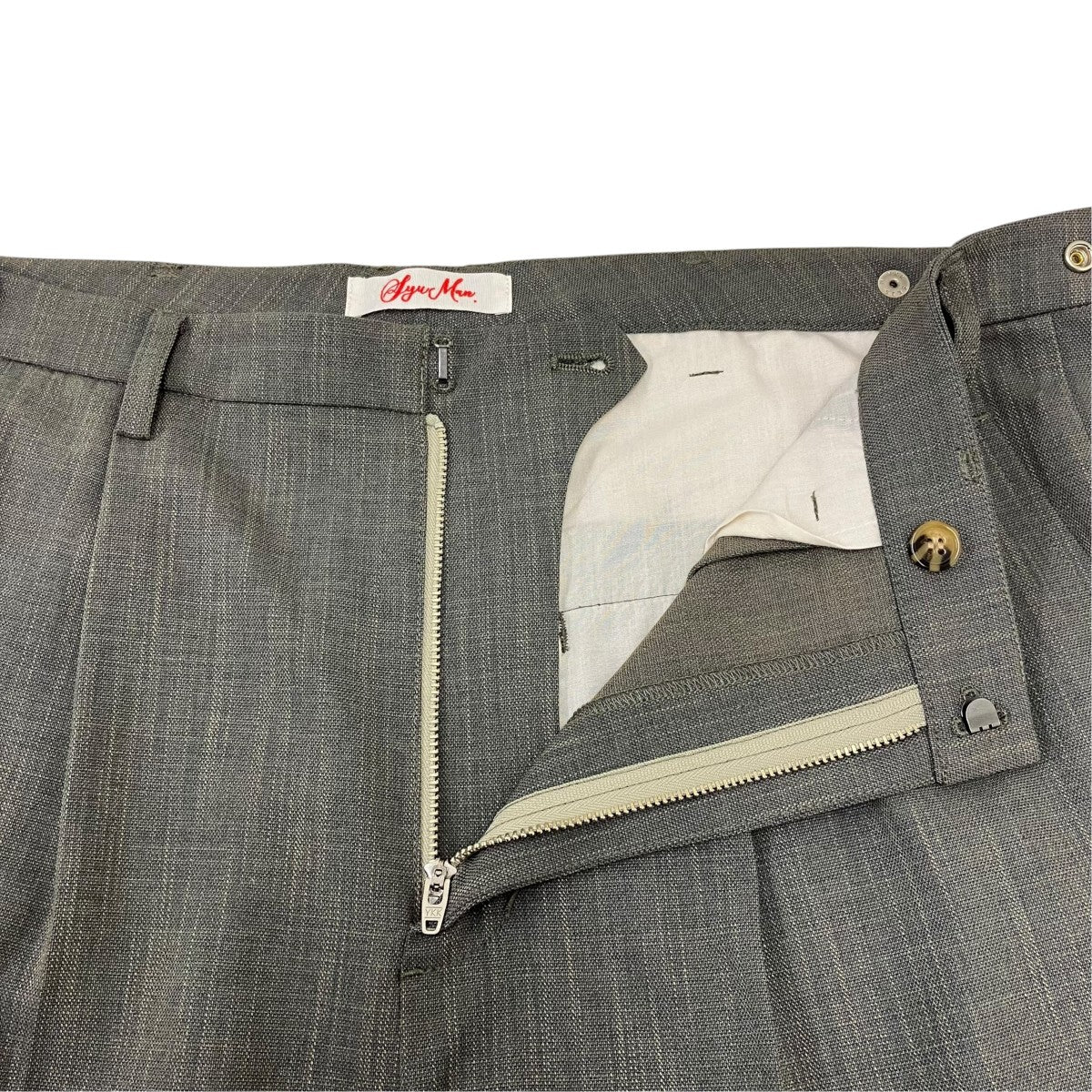 SYUMAN．(シュウマン) 26SS Nu Suit Trousers ワイドスラックス 26SS