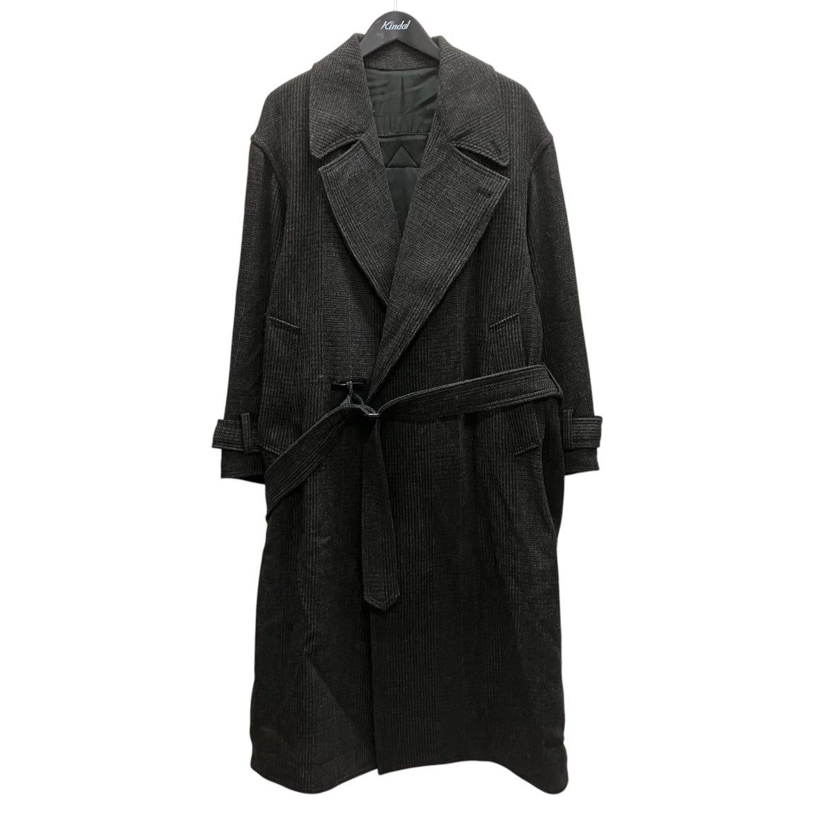 YOKE SHETLAND WOOL DOUBLE BREAST OVERCOAT ロングコート 古着・中古-1枚目のアイテム画像
