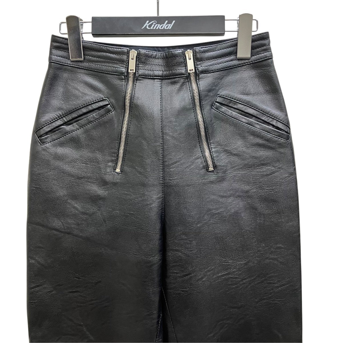 STELLA McCARTNEY フェイクレザテーパードパンツ 古着・中古-3枚目のアイテム画像