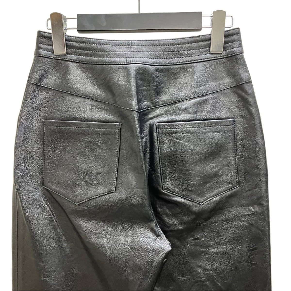 STELLA McCARTNEY フェイクレザテーパードパンツ 古着・中古-4枚目のアイテム画像