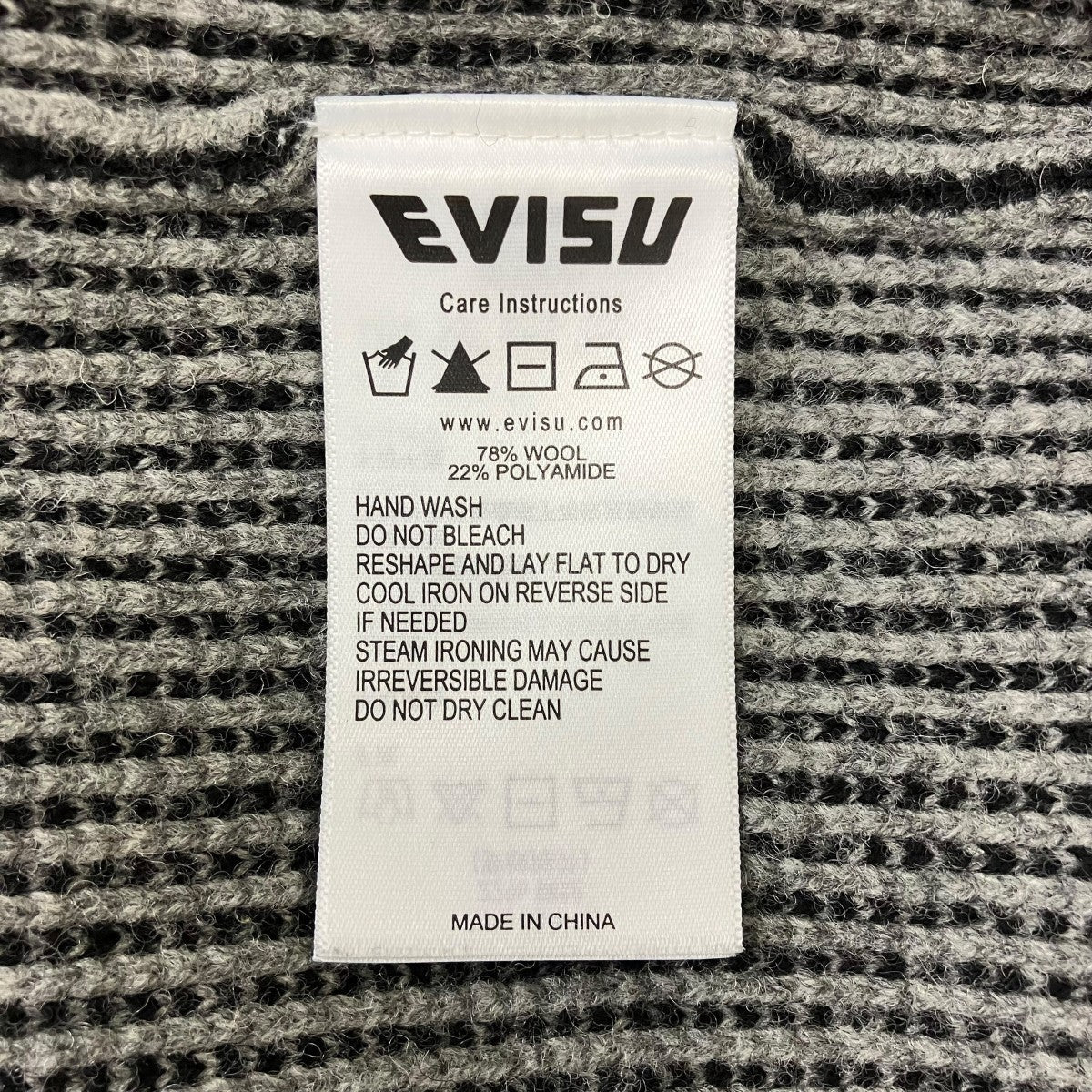 EVISU ウールニット 古着・中古-7枚目のアイテム画像