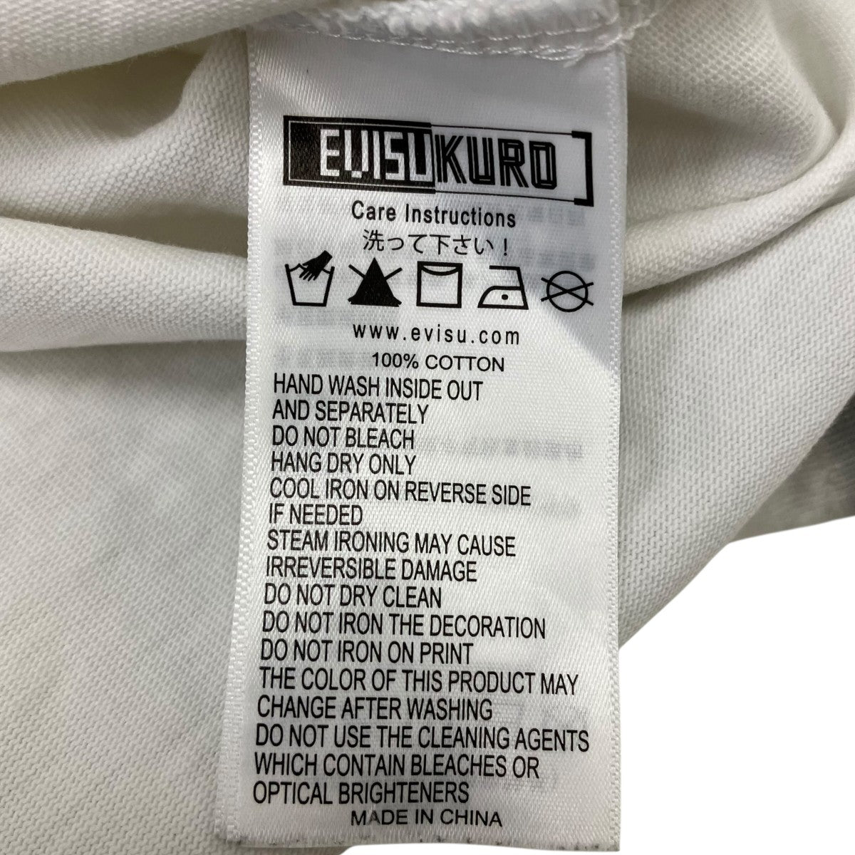 EVISU KURO プリントTシャツ 古着・中古-6枚目のアイテム画像