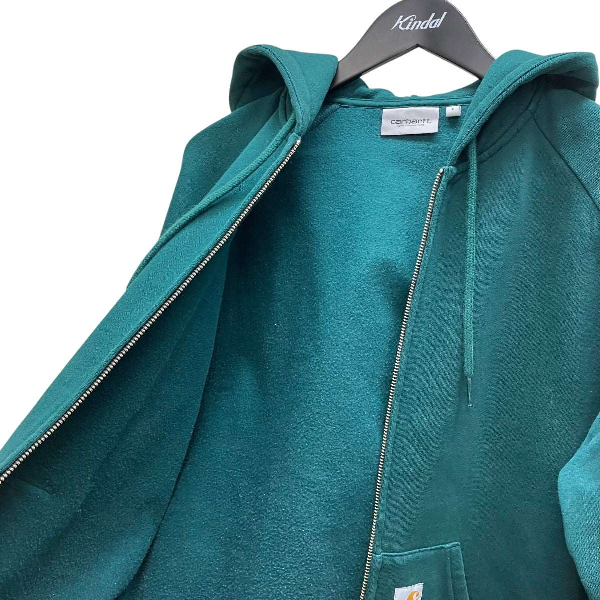 Hooded Square Label Jacket ジップパーカー