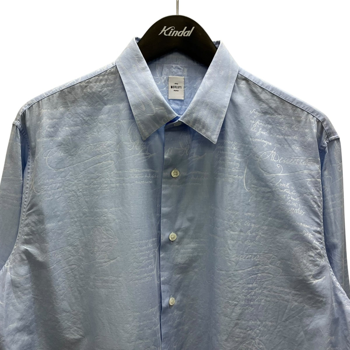 Berluti 総柄シャツ カリグラフィ 古着・中古-2枚目のアイテム画像