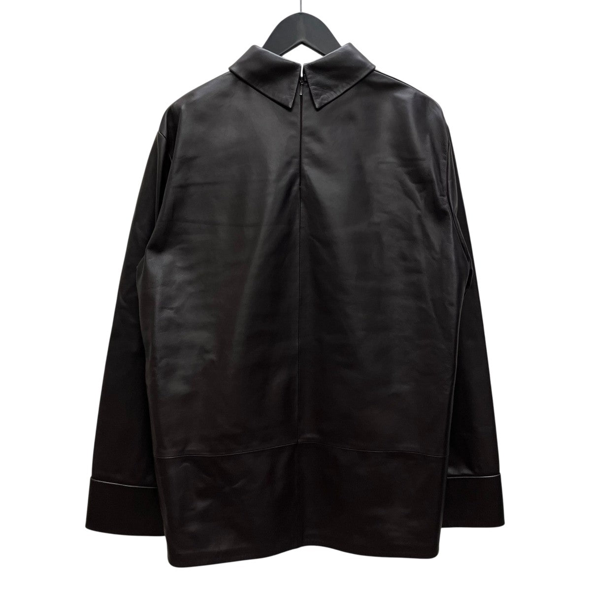 LOEWE Back to front shirt in nappa lambskin ラムスキンシャツ 古着・中古-4枚目のアイテム画像
