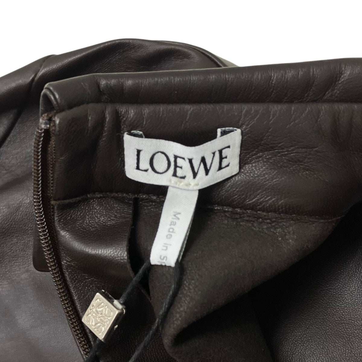 LOEWE Back to front shirt in nappa lambskin ラムスキンシャツ 古着・中古-5枚目のアイテム画像