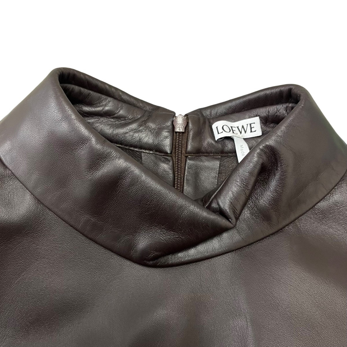 LOEWE Back to front shirt in nappa lambskin ラムスキンシャツ 古着・中古-7枚目のアイテム画像