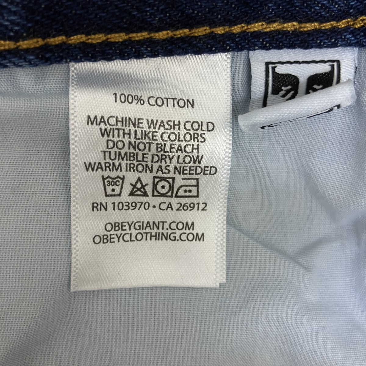 OBEY デニムパンツ 古着・中古-7枚目のアイテム画像