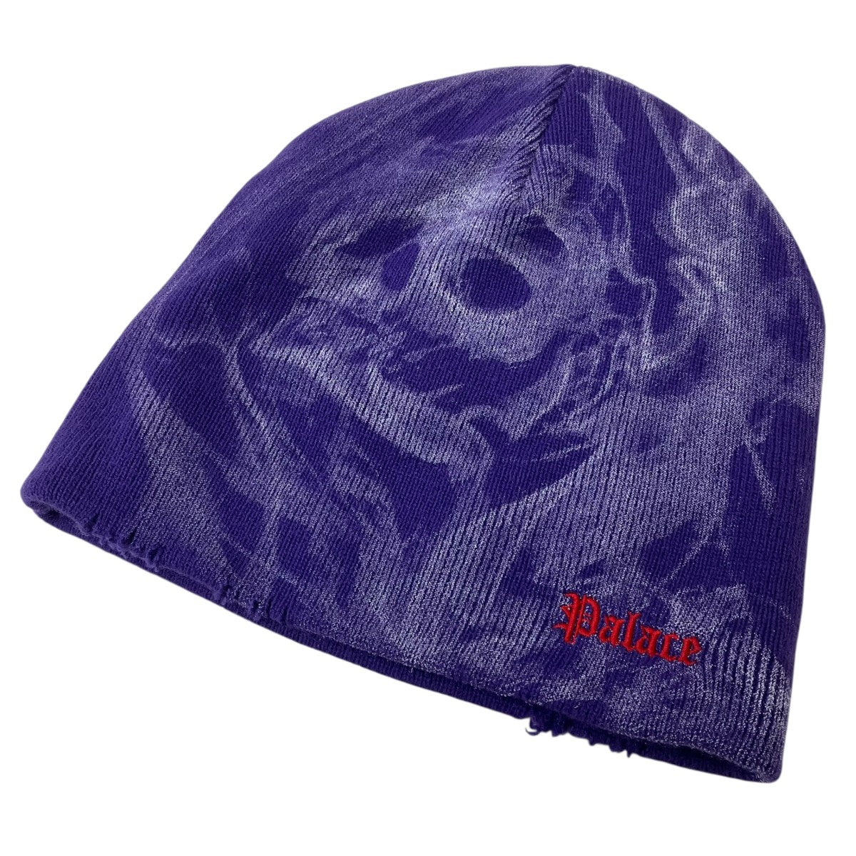 PALACE(パレス) SMOKED NEIN CUF BEANIEロゴビーニー パープル｜【公式