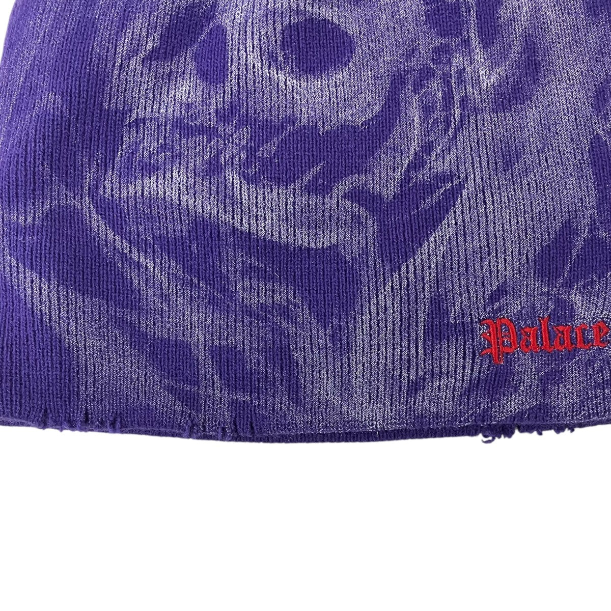 PALACE(パレス) SMOKED NEIN CUF BEANIEロゴビーニー パープル｜【公式