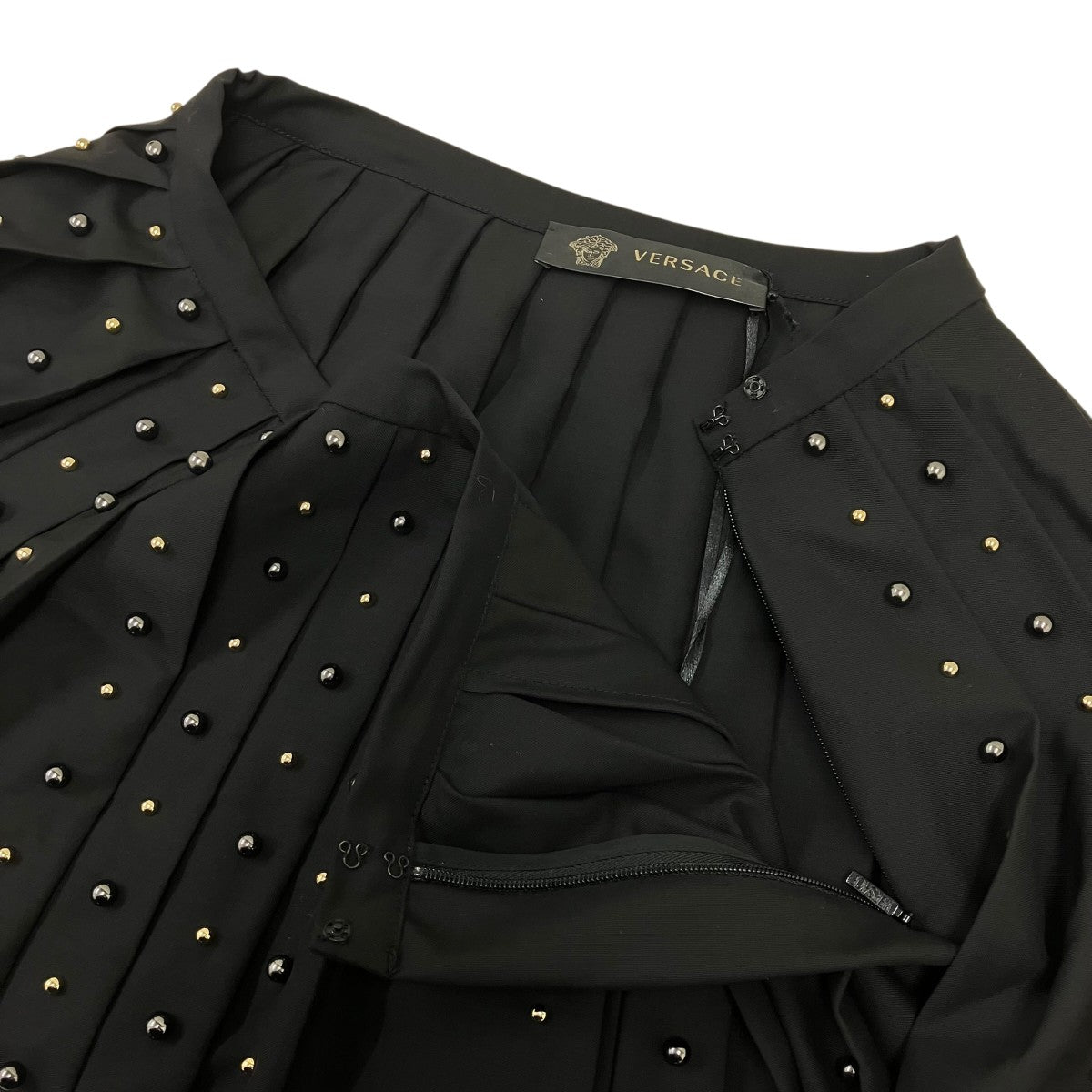 VERSACE(ヴェルサーチ) デザインスカート A78766 ブラック サイズ 36