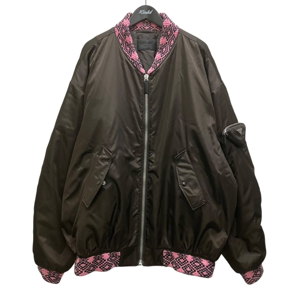 PRADA ポーチ付きナイロンボンバーブルゾン 古着・中古-1枚目のアイテム画像
