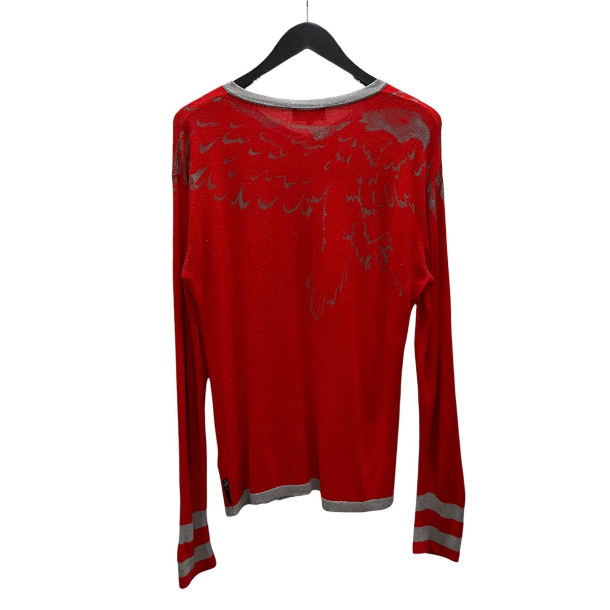 EMPORIO ARMANI(エンポリオアルマーニ) Vネックセーター レッド サイズ