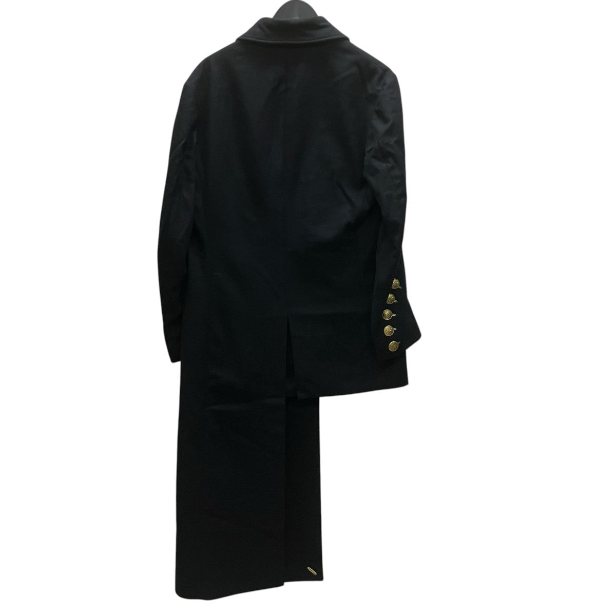 19AW 金ボタンコート変形衿釦金ホールJ