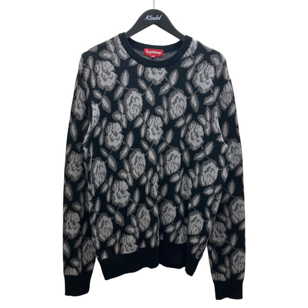 Supreme(シュプリーム) 12AW Rose Sweaterローズセーター ブラック