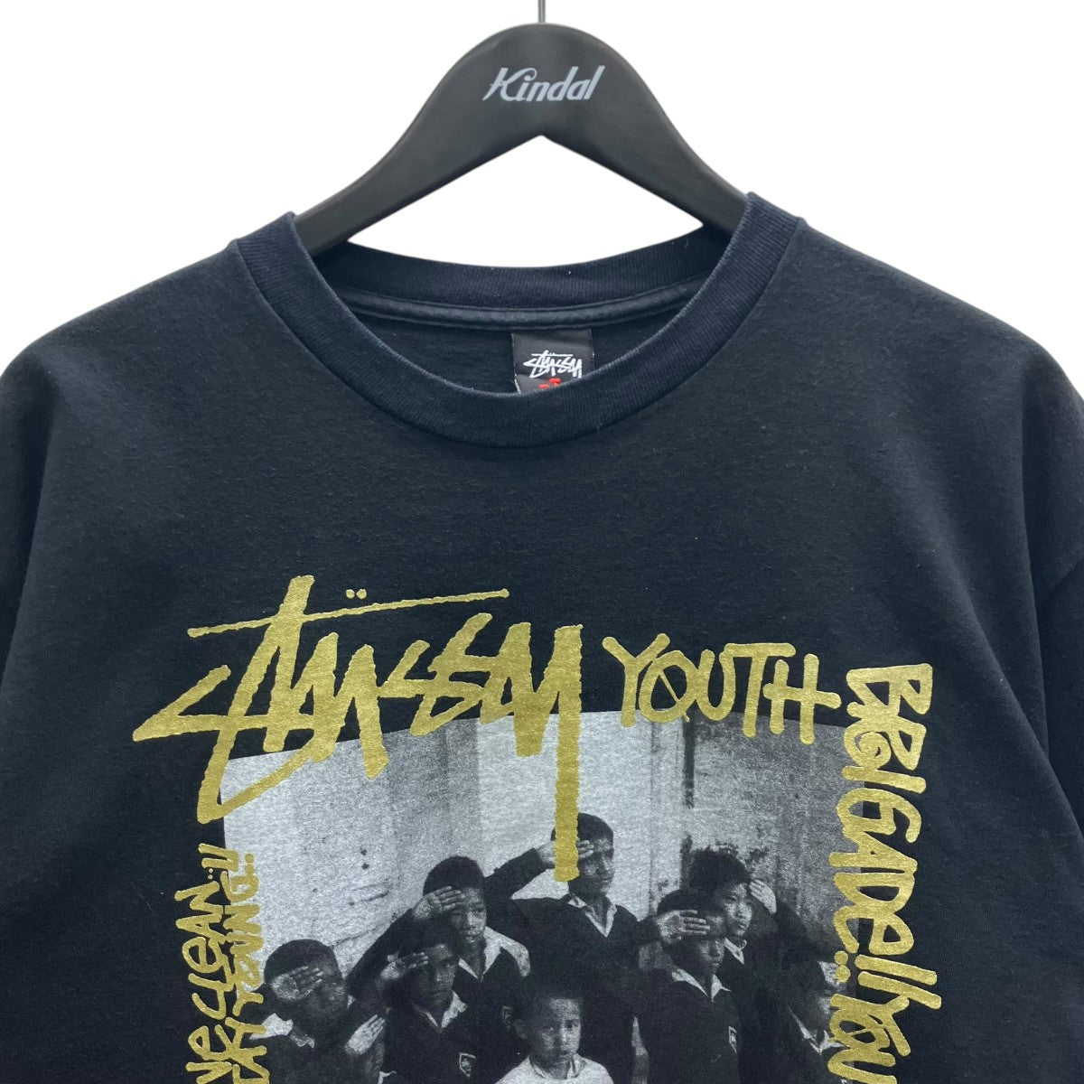 stussy(ステューシー) TRIBE EXCLUSIVE TEEプリントTシャツ ブラック