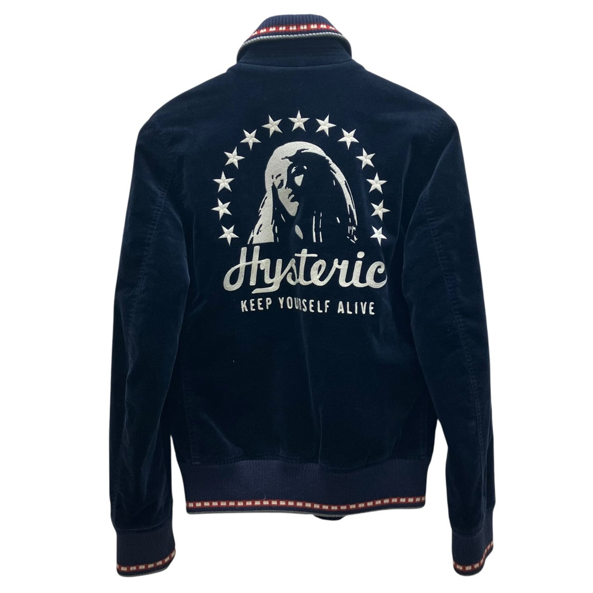 HYSTERIC GLAMOUR ネイビー スカジャン HYSTERIC GLAMOUR ネイビー スカジャン 【公式通販】
