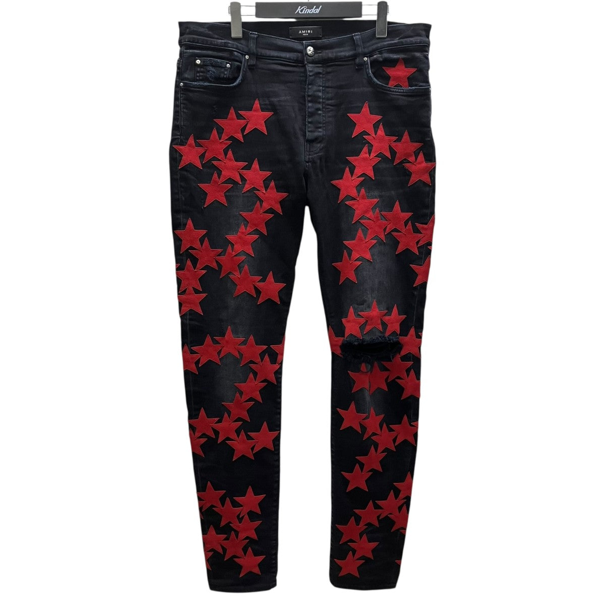 AMIRI スターパッチデニムパンツ 古着・中古-1枚目のアイテム画像