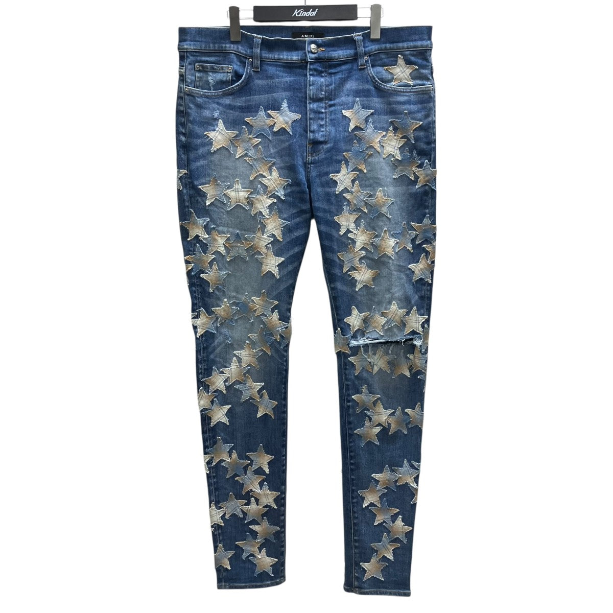 AMIRI スターパッチデニムパンツ 古着・中古-1枚目のアイテム画像