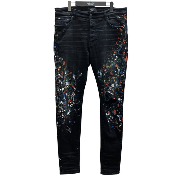 AMIRI(アミリ) スキニーペイントデニムパンツ ブラック サイズ 38