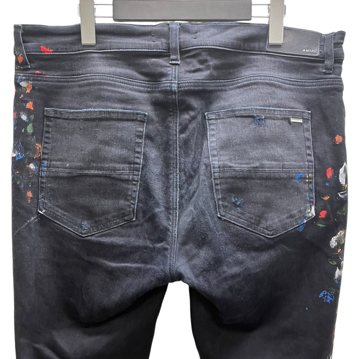 AMIRI(アミリ) スキニーペイントデニムパンツ ブラック サイズ 38