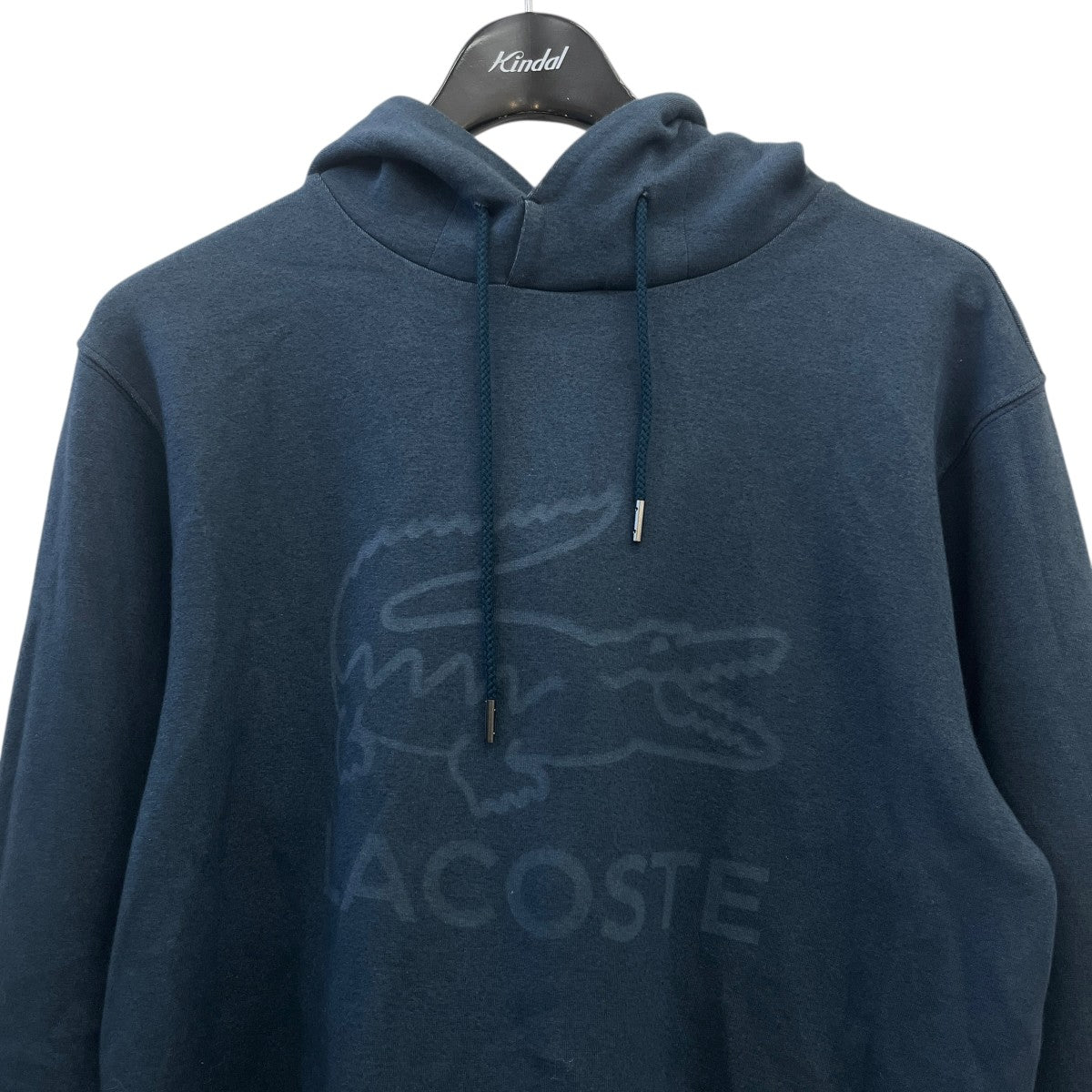LACOSTE サンドブラストクロックスウェットパーカSH052EL 古着・中古-3枚目のアイテム画像