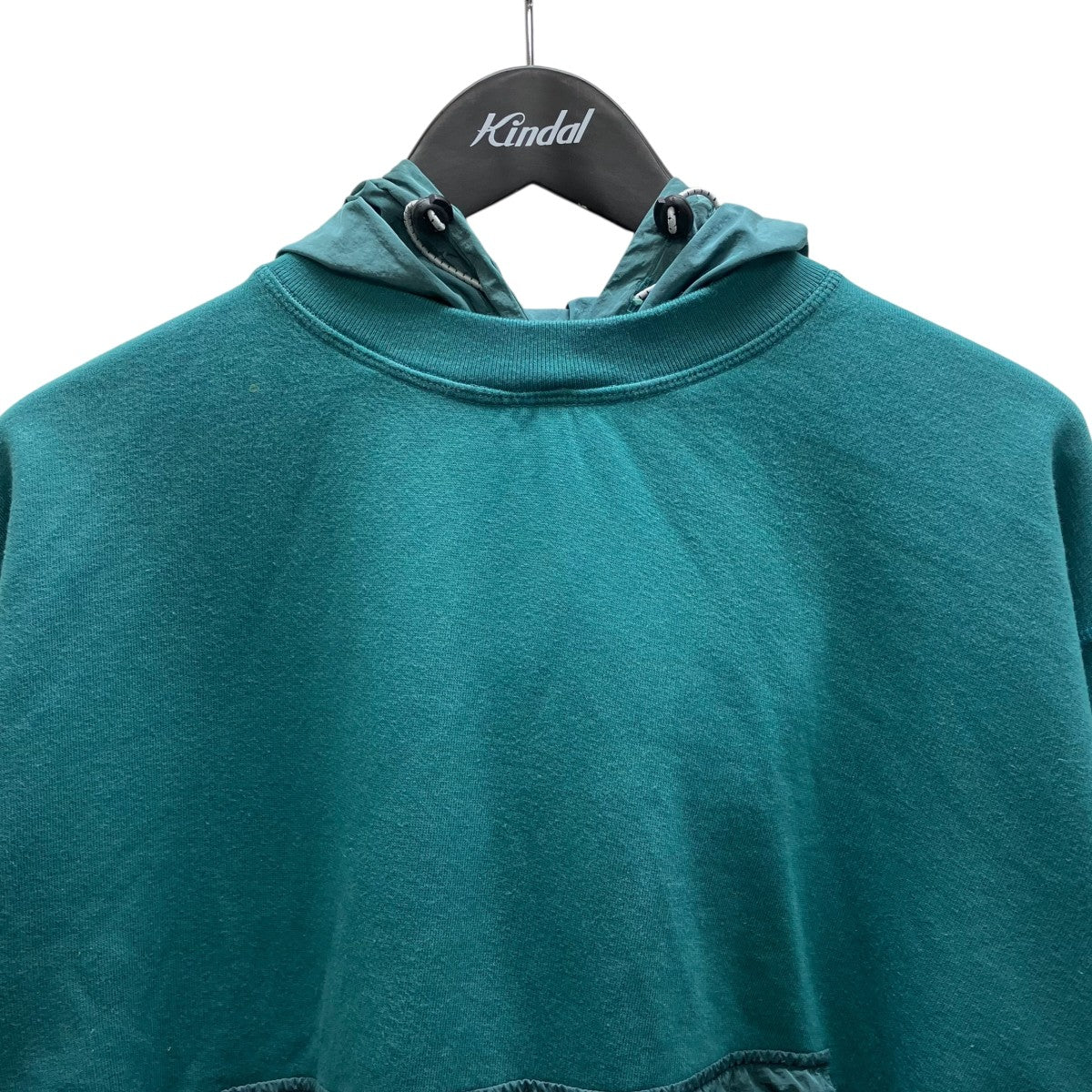 Nylon Hybrid Hooded Sweatshirt 切替プルオーバーパーカー