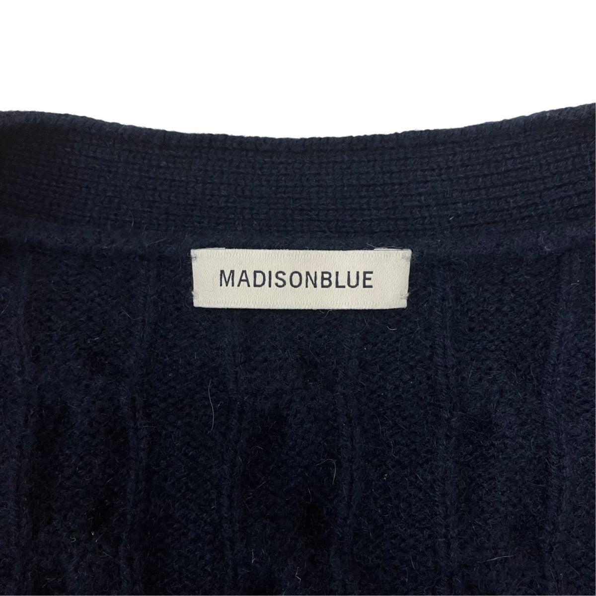 CRASHED CABLE KNIT V CD カシミヤニットカーディガン