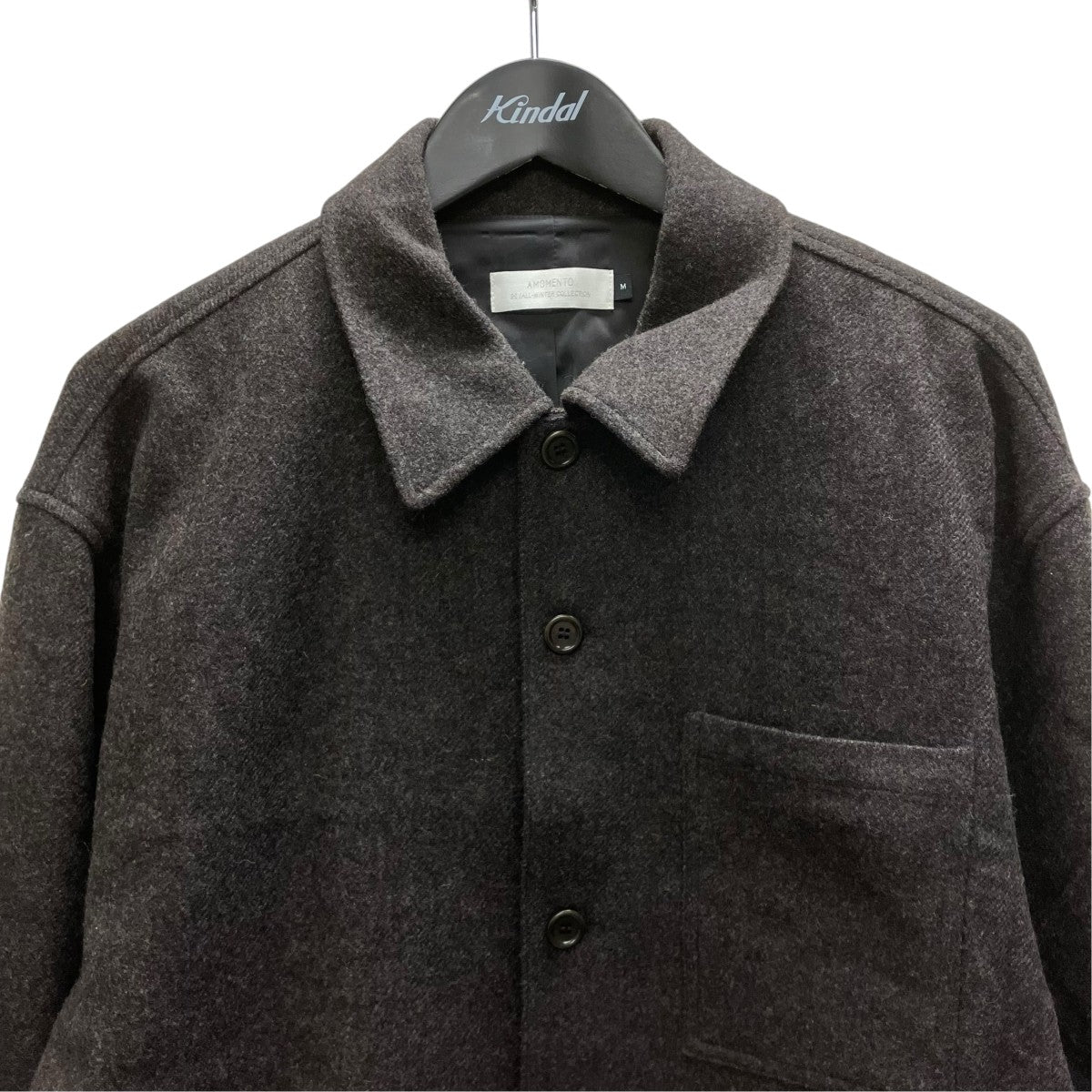 AMOMENTO ウールシャツジャケット 古着・中古-3枚目のアイテム画像