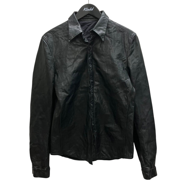 C DIEM カルペディエム　ウォッシャブル　レザーシャツ CARPE DIEM(カルペディエム) ウォッシャブルレザーシャツ LXS01.H0.9
