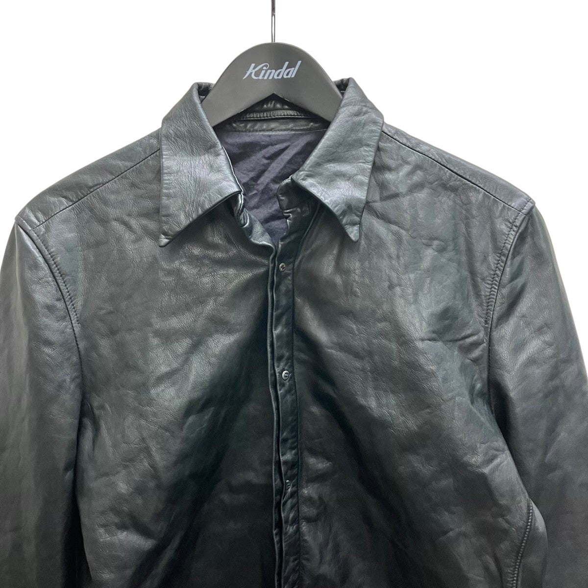 CARPE DIEM(カルペディエム) ウォッシャブルレザーシャツ LXS01.H0.9